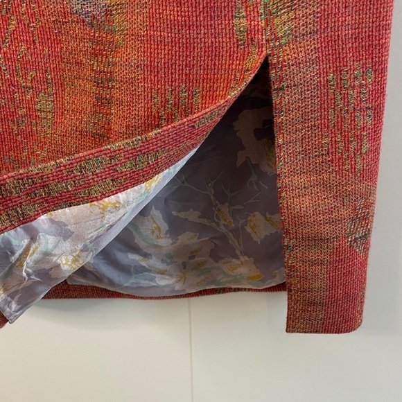 Christian Lacroix Paris Vintage Couture Pink and Yellow Patterned Skirt Suit - Picture 9 of 16